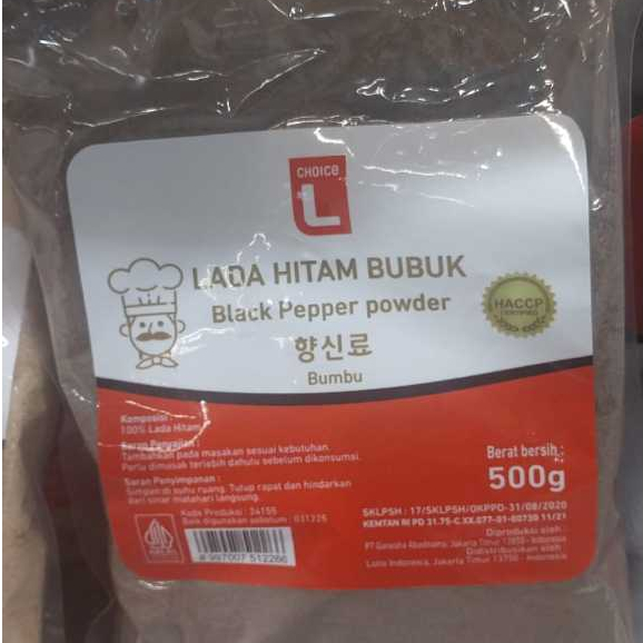 

Choice L Lada Hitam Bubuk 500 gr