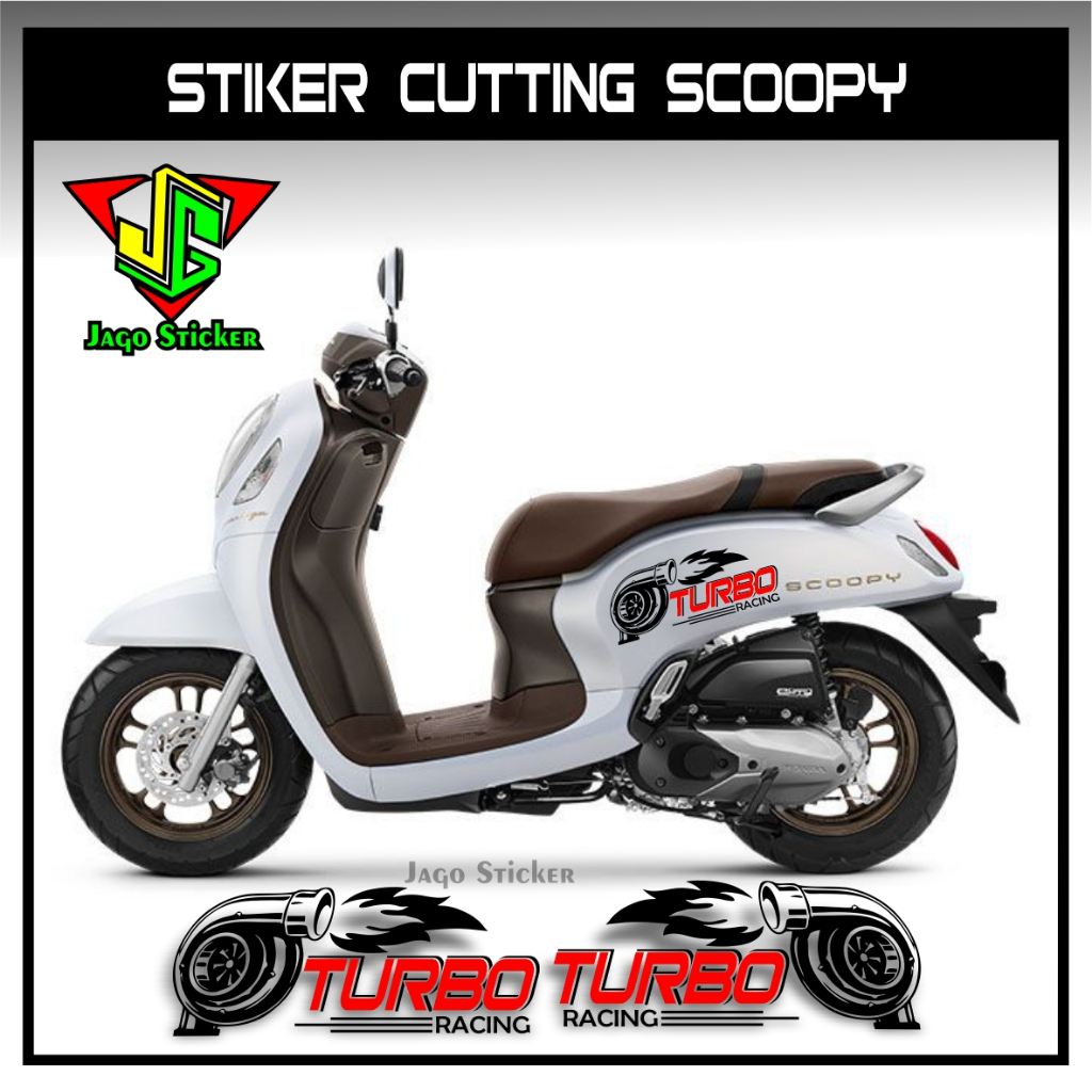 sticker cutting all bodi scoopy motif turbo racing full sticker timbul new design / STICKER CUTTING/