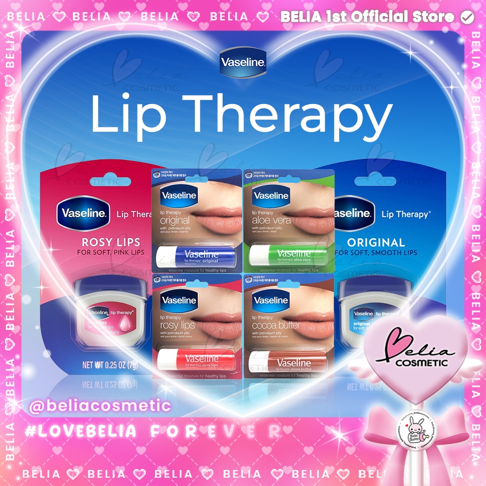 ™ BELIA ™ VASELINE Lip Therapy Rosy 7 g | 4.8 Ori | Aloe | Cocoa | Creme | UNILEVER
