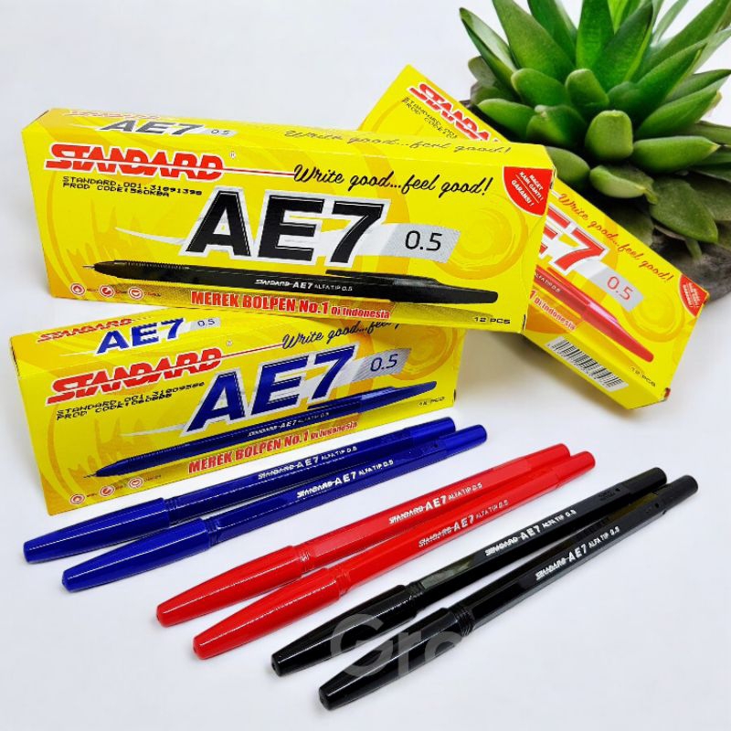 

BOLPOIN STANDARD AE7 ORIGINAL HITAM MERAH BIRU
