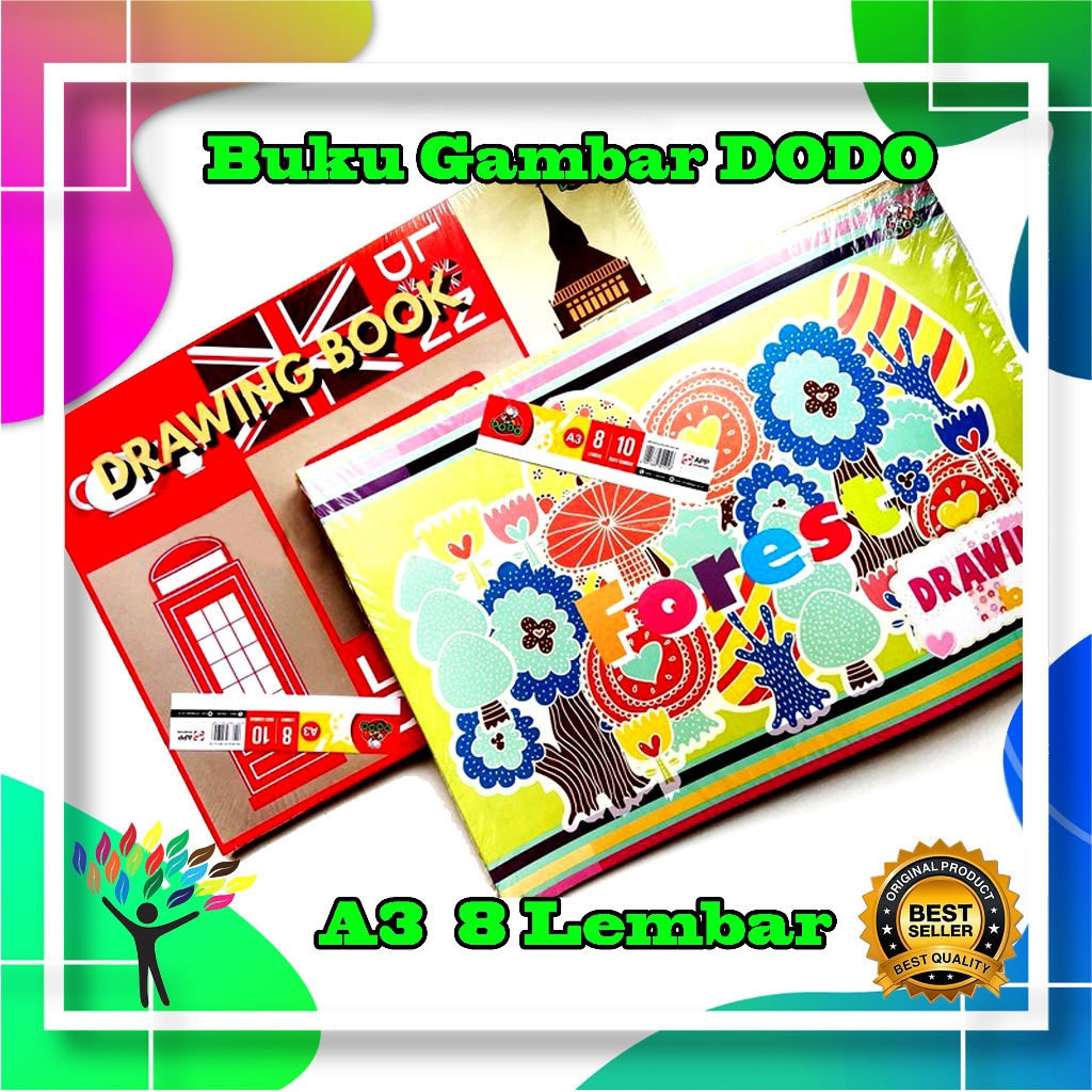 

Buku Gambar Dodo Ukuran A3 / Drawing Book Uk A3 / Buku Sketsa Mengambar