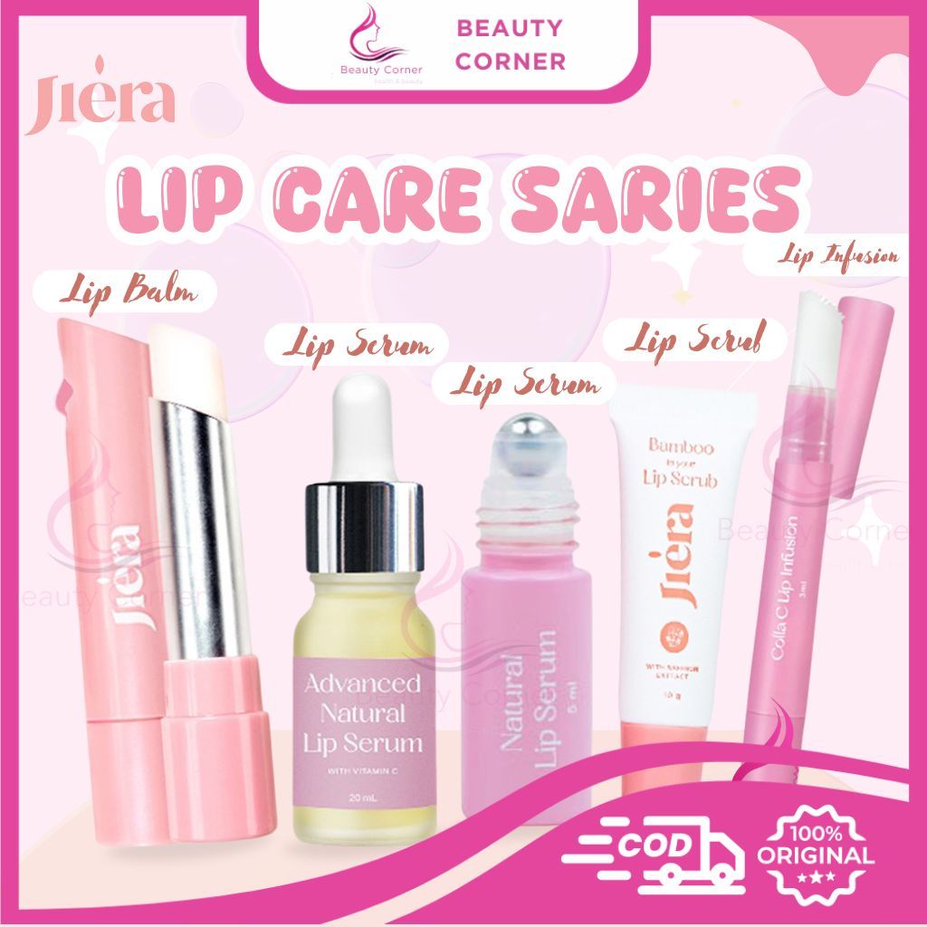 Jiera Lip Care Series Lip Serum | Lip Scrub | Lip Balm | Lip Infusion - Perawatan Bibir