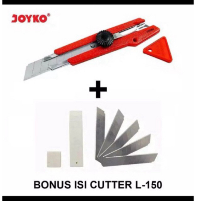 

Pisau Cutter Joyko L-500 FREE 1tube Refill isi cutter