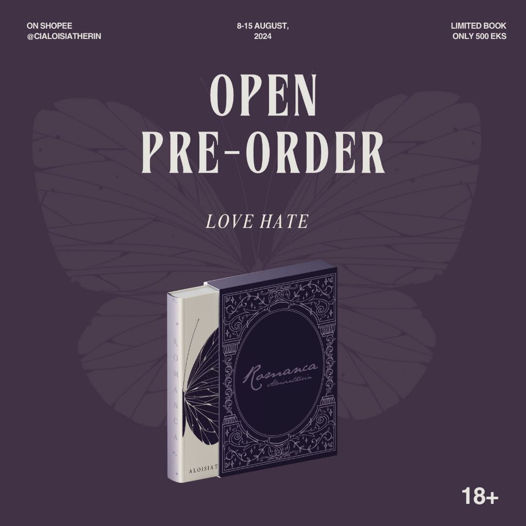 Pre-order Novel Love Hate by Aloisiatherin