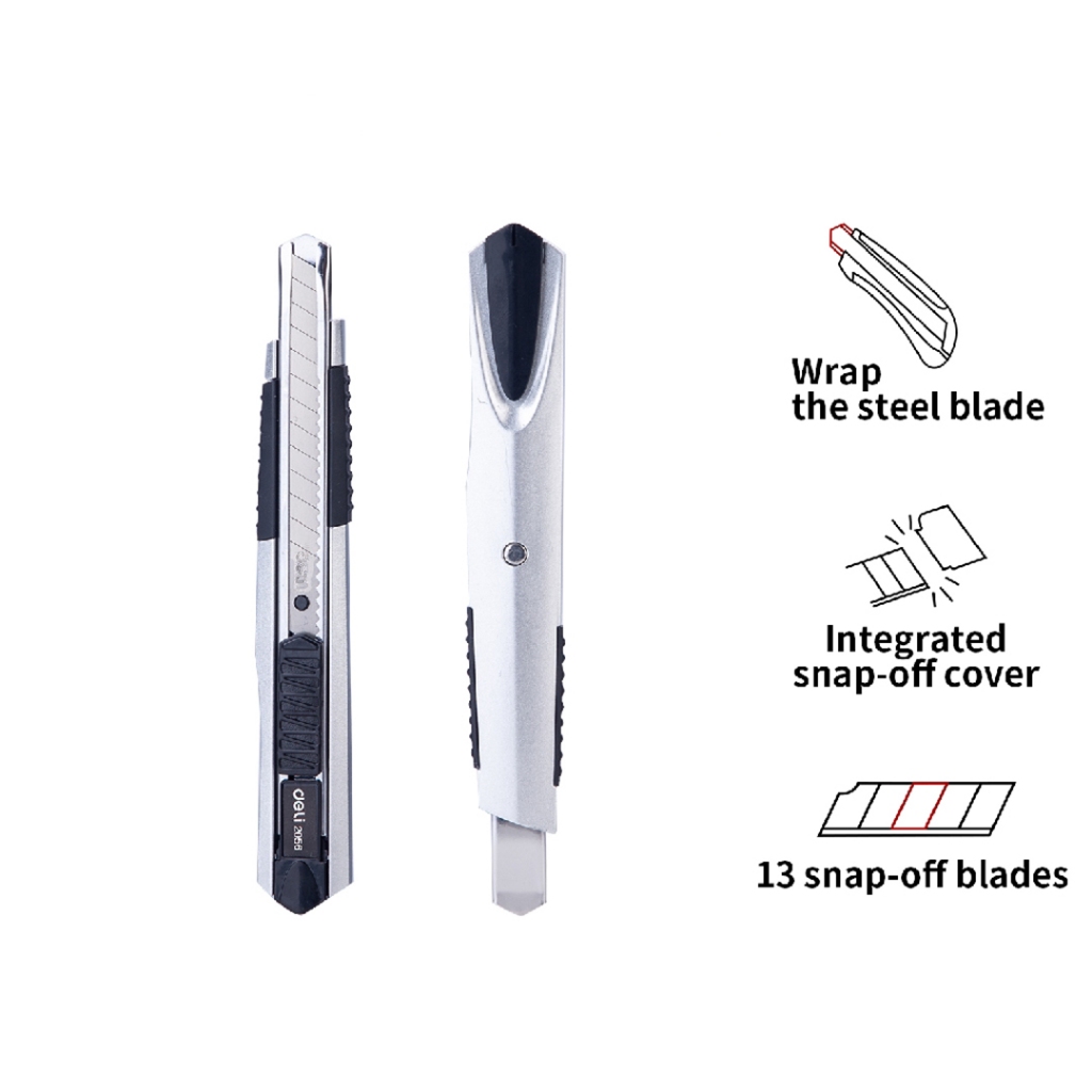 

Cutter SK5 2056 DELI / Cutter dengan Pisau Baja SK5 / Cutter Sistem Kunci Otomatis