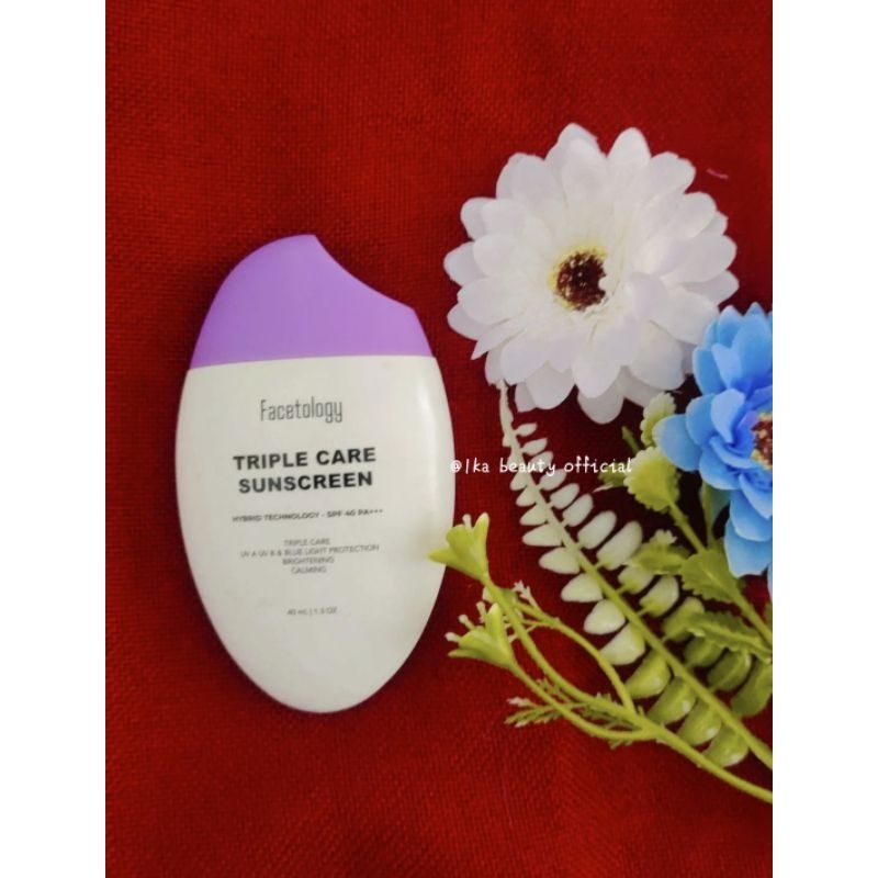 facetology sunscreen, triple sunscreen facetology sunscreen viral, murah sunscreen terbaru