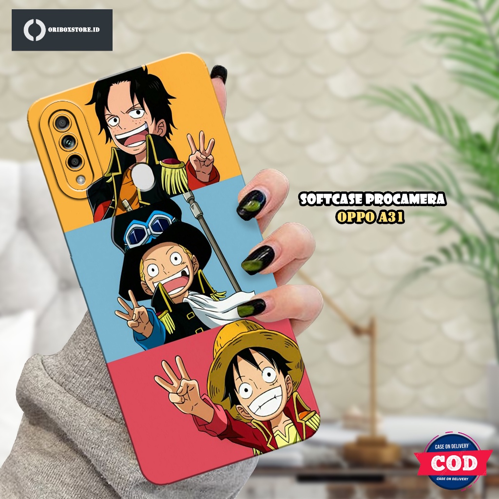 ORIBOXSTORE - Case Hp Oppo A31 Terbaru - Motif Case Anime One Piece - kesing Hp Oppo A31 - Softcase 
