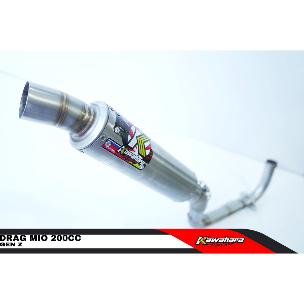 Kawahara Knalpot Drax Mio 200cc Gen Z - EX  Samping
