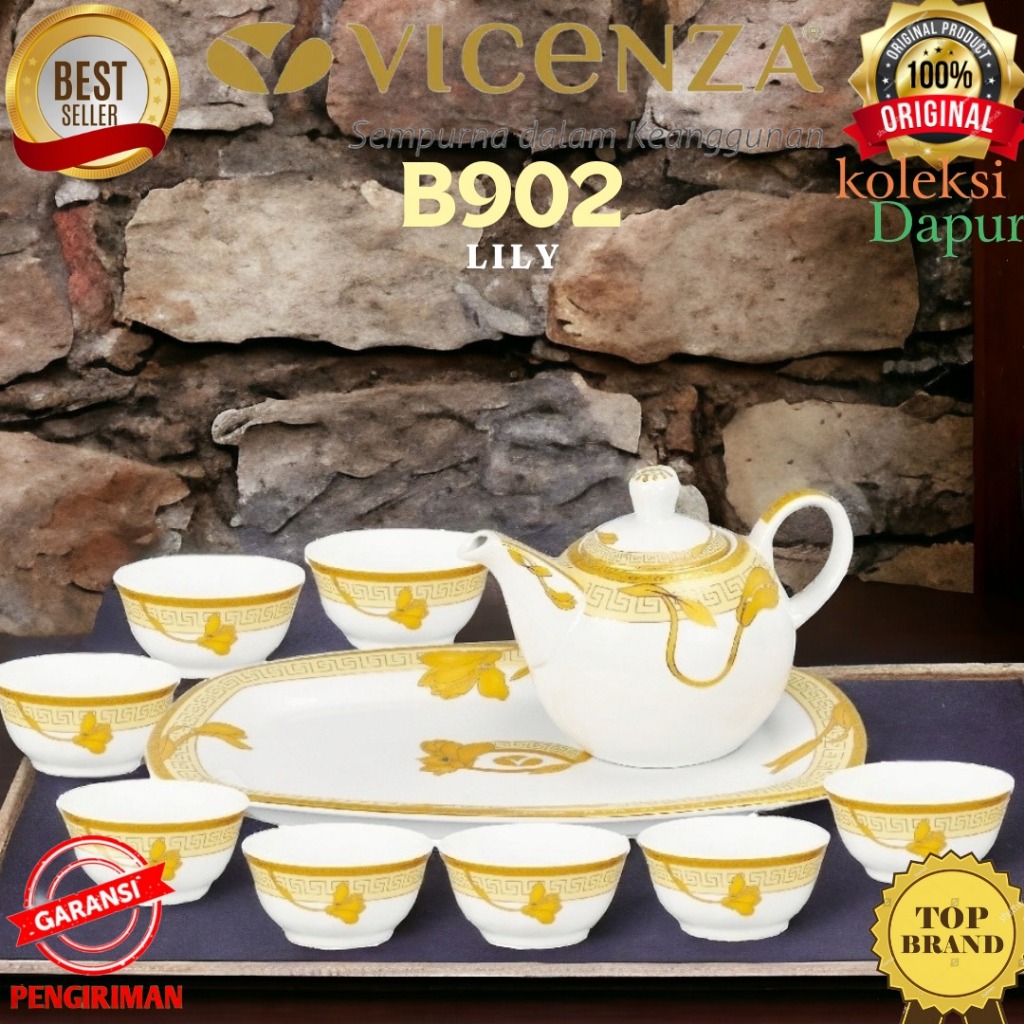 Vicenza Bowl Set Mangkuk Kecil Set B902 Prasmanan Pempek Set Wadah Vicenza LILY Original Garansi Pen