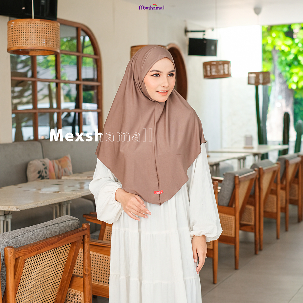 Shamira - Hijab Dagu Malay Jersey Premium Size L I Jilbab Bergo Dagu Aisyah Malaysia By Shamira