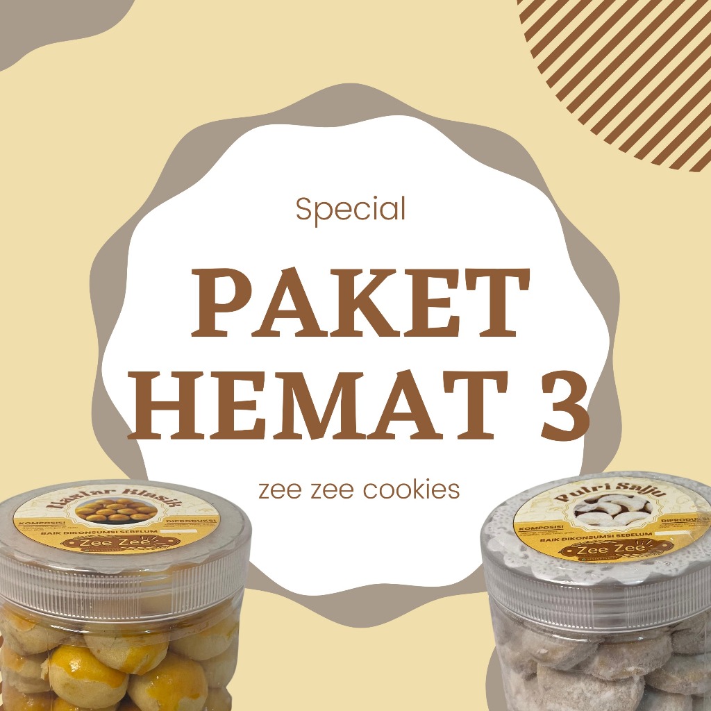 

PAKET HEMAT 3 Nastar Kecil + Putri Salju Kecil