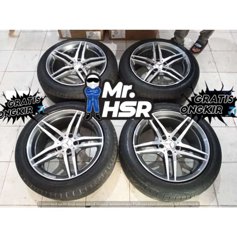 Velg Mobil Seken Racing Mercy Rostock Ring 18 Lebar 8,5/9,5 Pcd 5x112 Plus Ban 235/50 R18