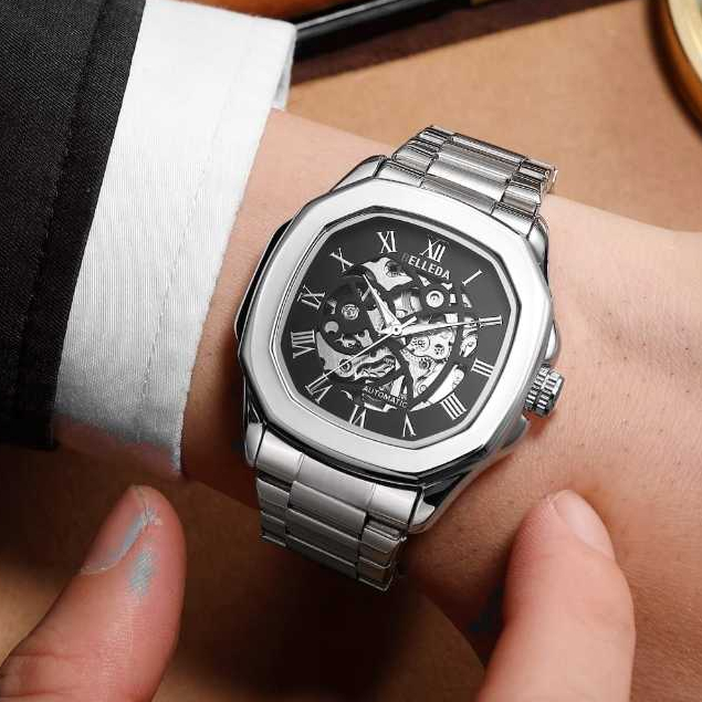 Jam Tangan Pria Wanita Belleda 9484 Automatic Stainless Anti Air 3Atm Unisek Original Watches