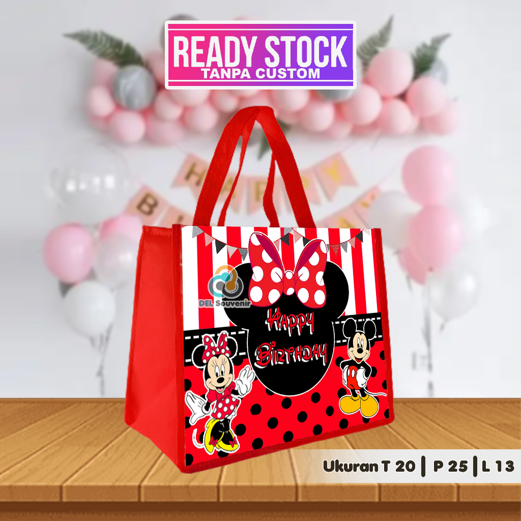 

READY STOCK SIAP KIRIM !! TAS ULTAH ANAK / TAS ULTAH KARAKTER MICKEY MOUSE MINNIE MOUSE / TAS SOUVENIR READY STOCK LANGSUNG KIRIM / TAS SOUVENIR ULANG TAHUN / GOODIE BAG ULTAH / TAS ULANG TAHUN