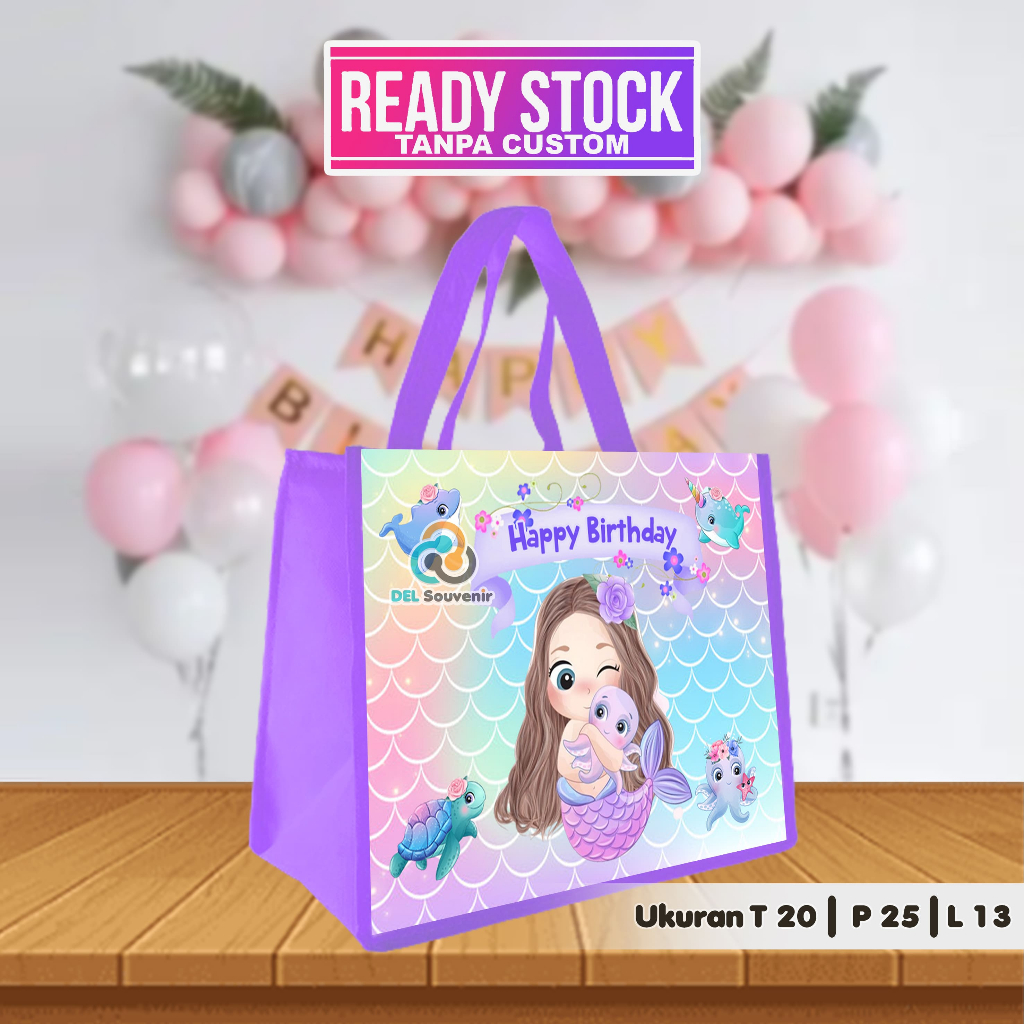 

READY STOCK SIAP KIRIM !! TAS ULTAH ANAK / TAS ULTAH KARAKTER MERMAID DUYUNG / TAS SOUVENIR READY STOCK LANGSUNG KIRIM / TAS SOUVENIR ULANG TAHUN / GOODIE BAG ULTAH / TAS ULANG TAHUN
