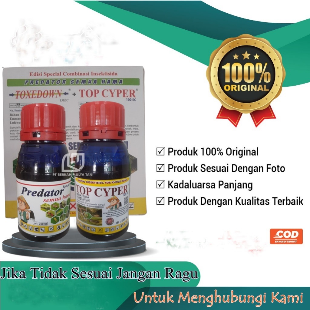 Paket Insektisida Toxedown + Topcyper 250ml Predator Pembasmi Hama