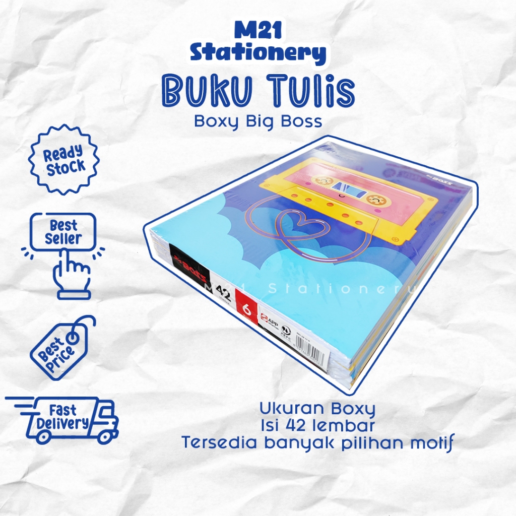 

BUKU TULIS BIGBOSS 42 LEMBAR MOTIF RANDOM / ALAT TULIS BUKU SEKOLAH SINAR DUNIA MURAH EKONOMIS BUKU TULIS SINAR DUNIA COWOK CEWEK TERLARIS ATK KANTOR KULIAH MITRA ABADI KATALOG JOGJA