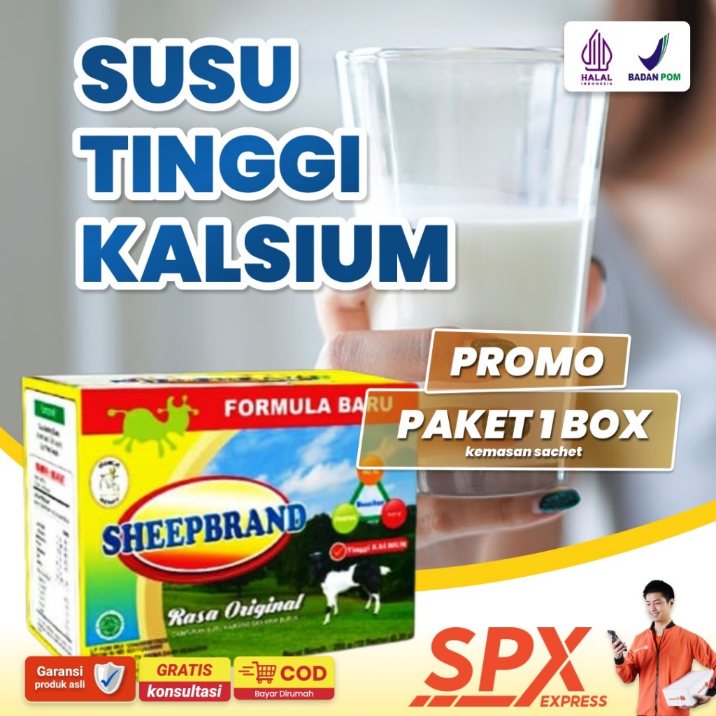 

Sheepbrand Susu Kambing Etawa Kalsium - 70% Kalsium, Pilihan Terbaik untuk Tulang Sehat!