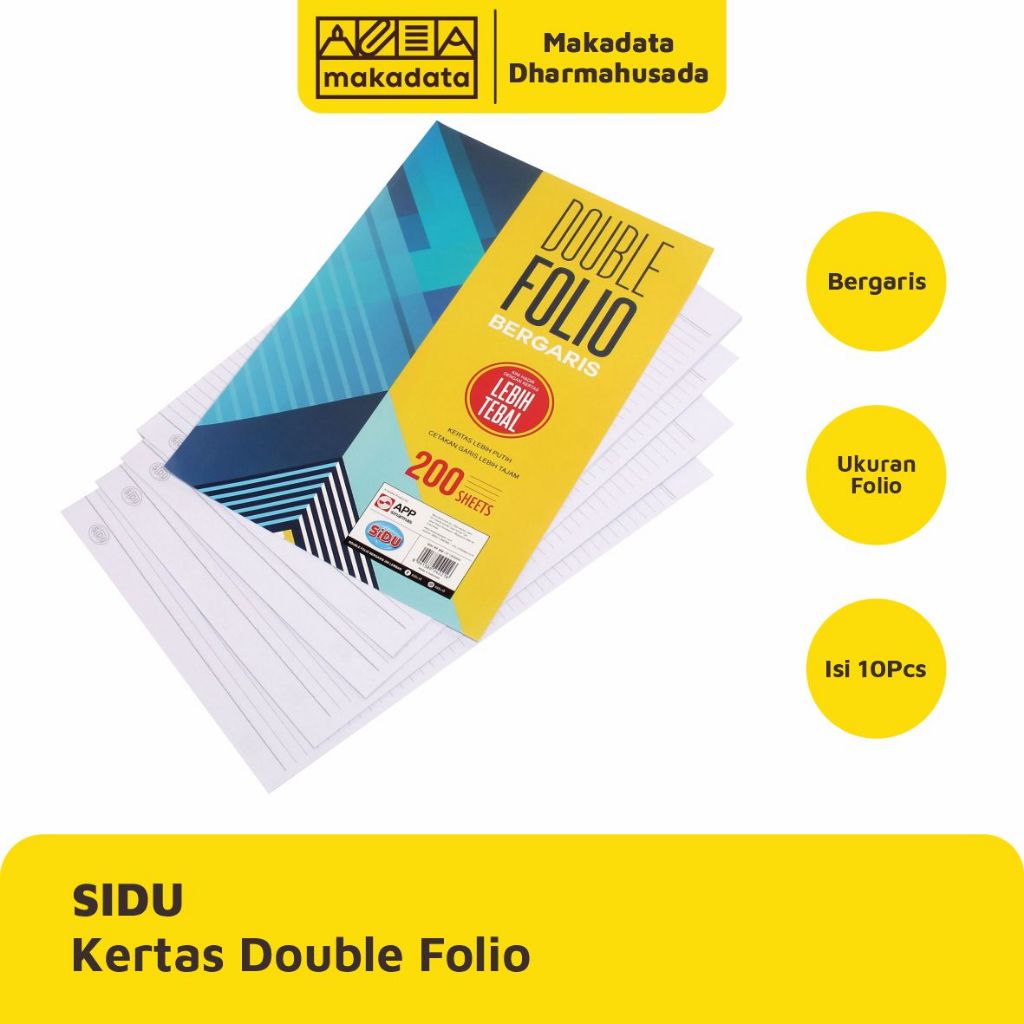 

KERTAS DOUBLE FOLIO BERGARIS SIDU ISI 10 PCS