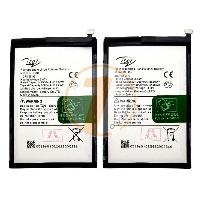 BATTERY BATRE BATERAI ITEL S23 A60 A70 A60S BL-49NI