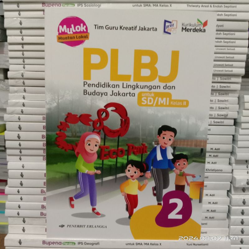 buku Mulok PLBJ kelas 2 SD kurikulum Merdeka Erlangga #Original