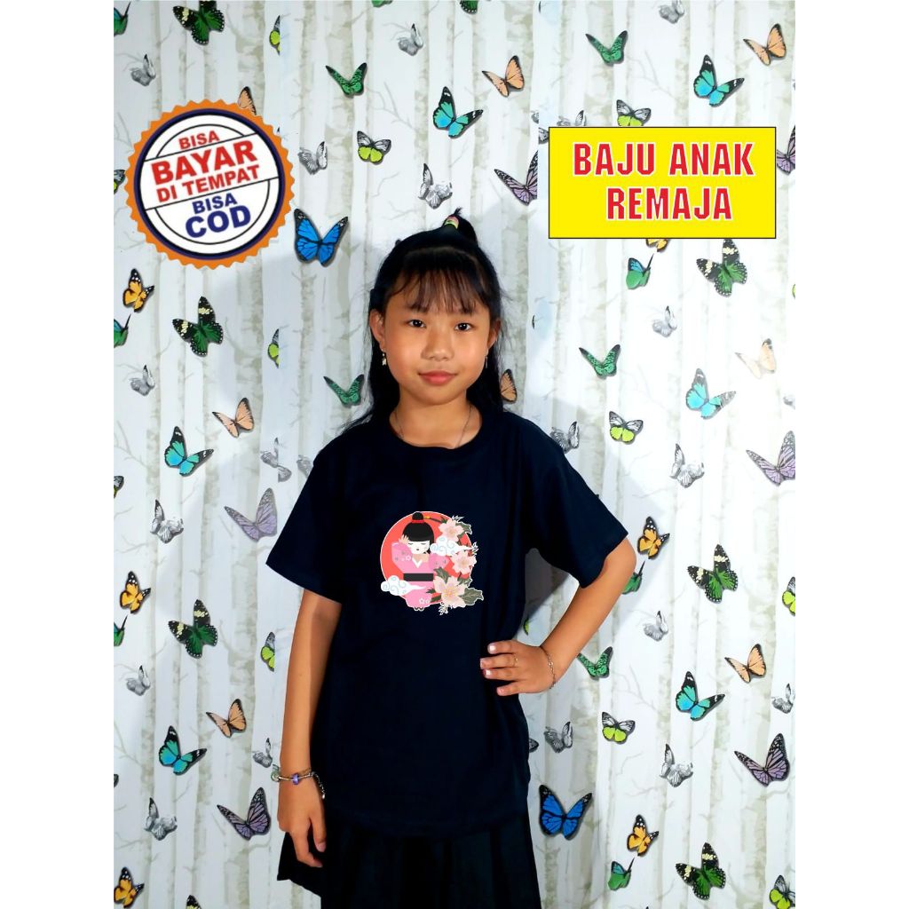 BAJU ANAK PEREMPUAN | KAOS ANIME JEPANG BAJU ANAK KAOS ANIME | BAJU BUNGA ANAK PEREMPUAN | BAJU FREE