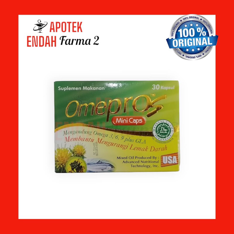 OMEPROS OMEGA ISI 10 kapsul PERSTRIP MINYAK IKAN