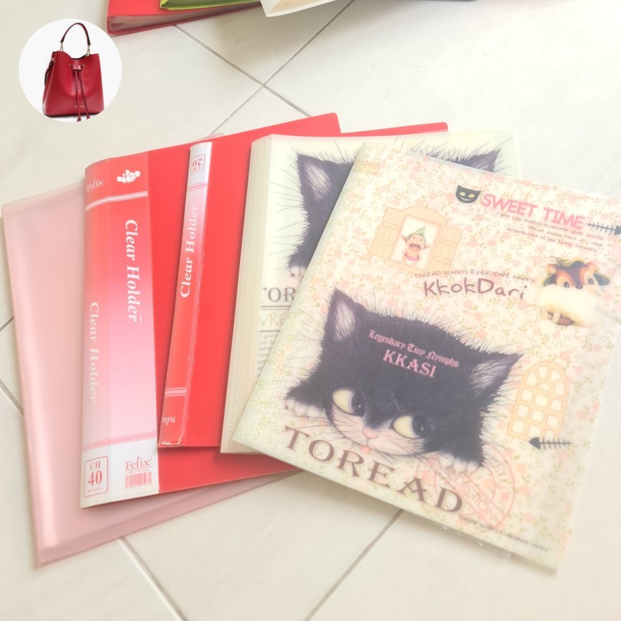 

map clear holder document keeper folio a4 map dokumen folder one 40 pocket organizer preloved pernah dipakai