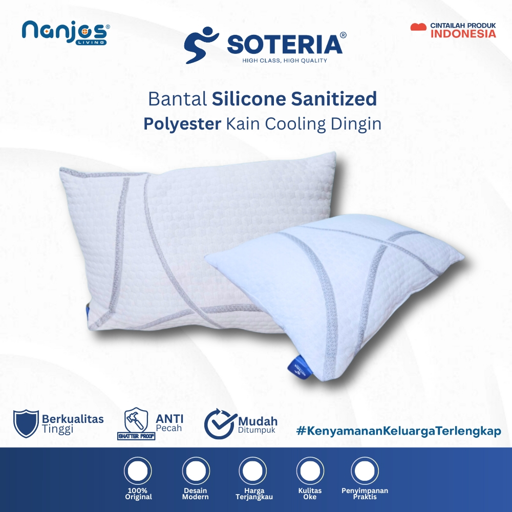 [CUCI GUDANG BERKAH SALE FREE ONGKIR & BISA COD] Bantal Swiss Sanitized Sillicon Technology / Bantal