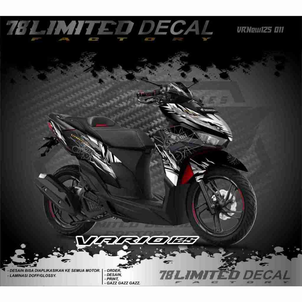 Stiker Decal Vario 125 NEW 2022 Full body_Dekal Stiker Vario 125 New 2022 Disain Racing Simple VRN01