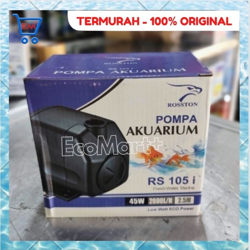 Pompa Rosston RS 105 i Water Pump Pompa Air Aquarium, Kolam,  Hidroponik Pompa 105i