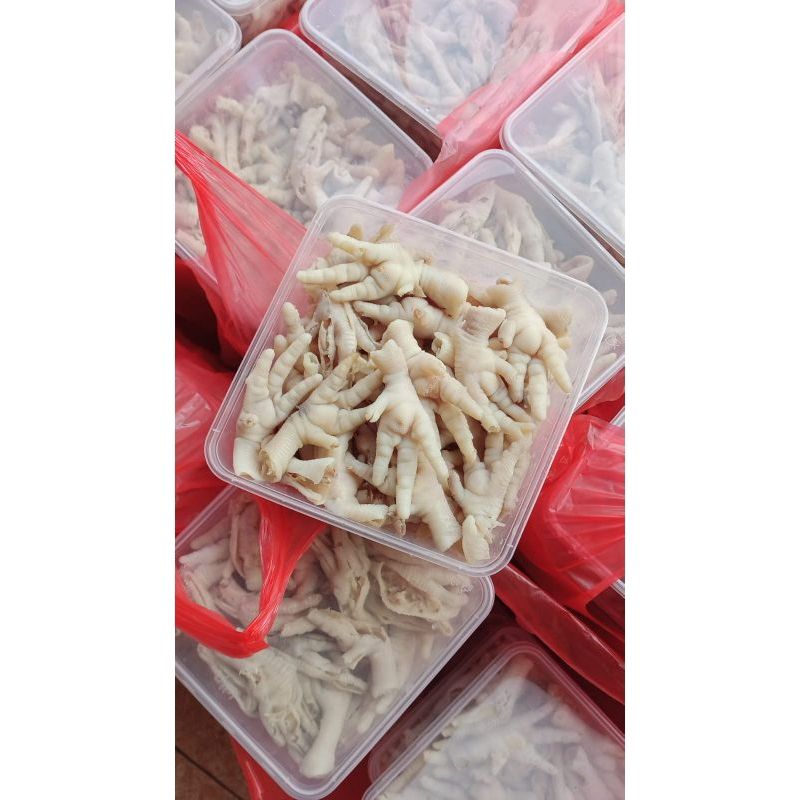

Ceker Tanpa Tulang kemasan BOX kurleb 700 gram