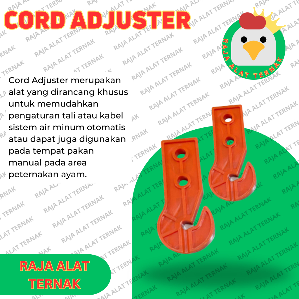 Cord Adjuster / Adjuster Besar / Ajester / Pengikat Tali Pakan - Alat ternak Ayam