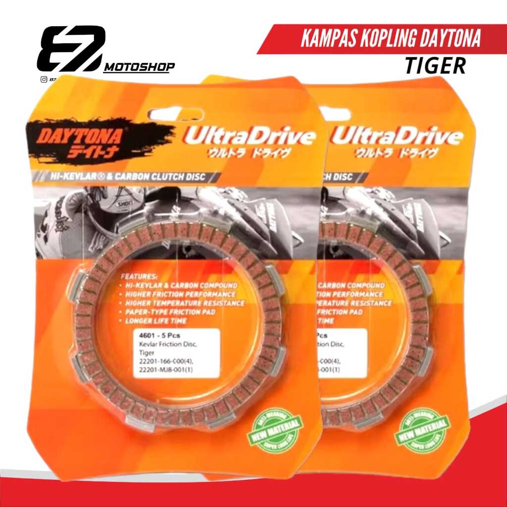 Kampas Kopling Kevlar Daytona Tiger