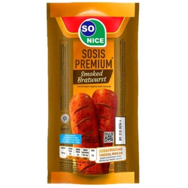 

so nice sosis premium siap makan 60grm