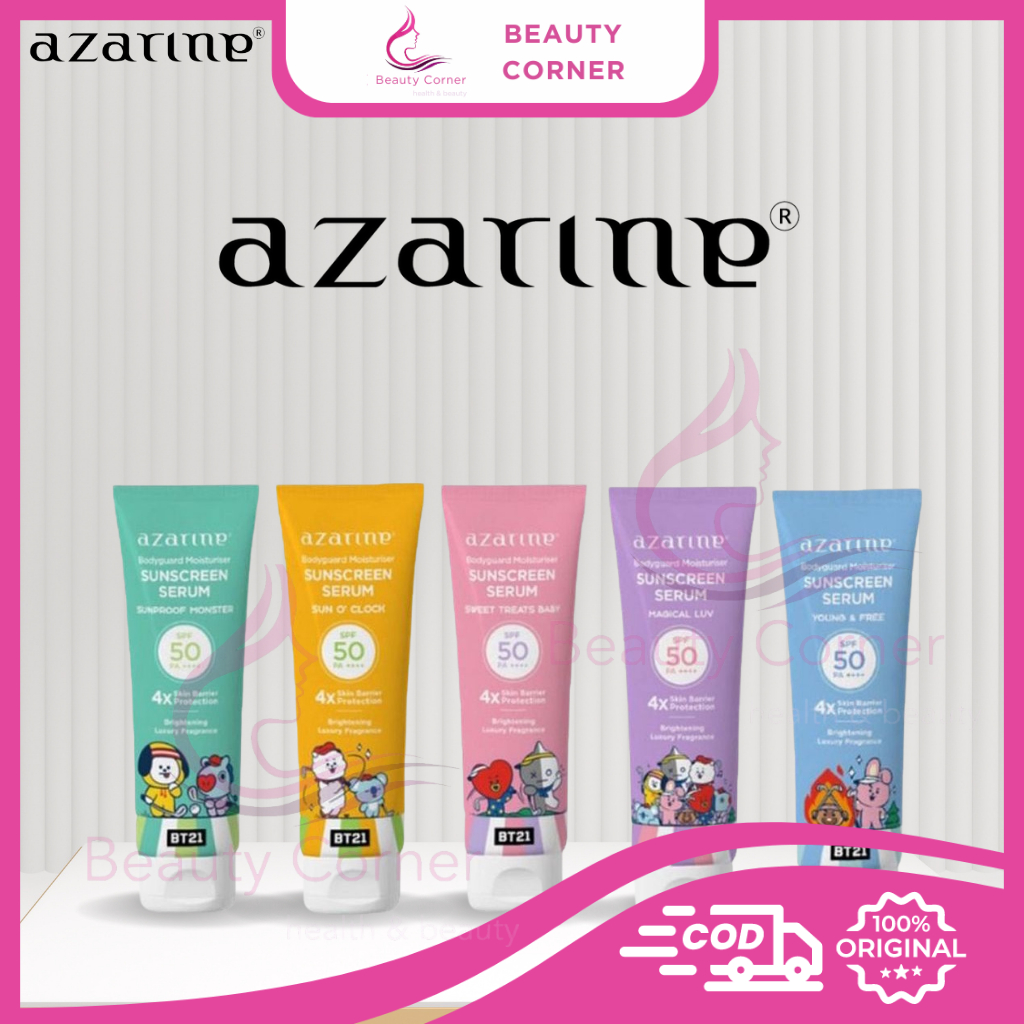 Azarine X BT21 Bodyguard Moisturiser Sunscreen Serum SPF 50PA++++ - 100ml