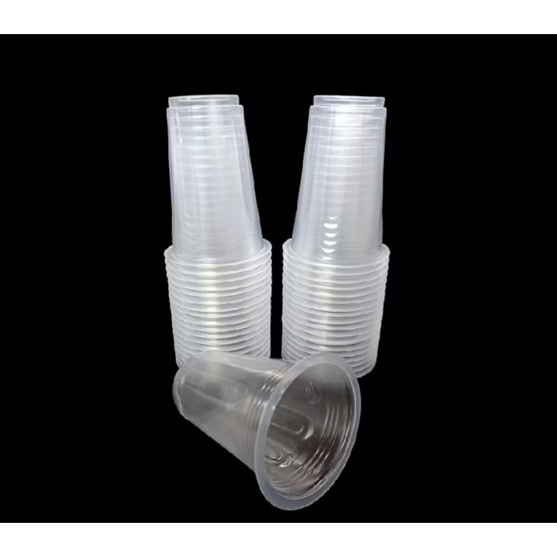 GELAS KOPI PLASTIK 220ML  MURAH GELAS ES PLASTIK KECIL ANTI PANAS GELAS PLASTIK