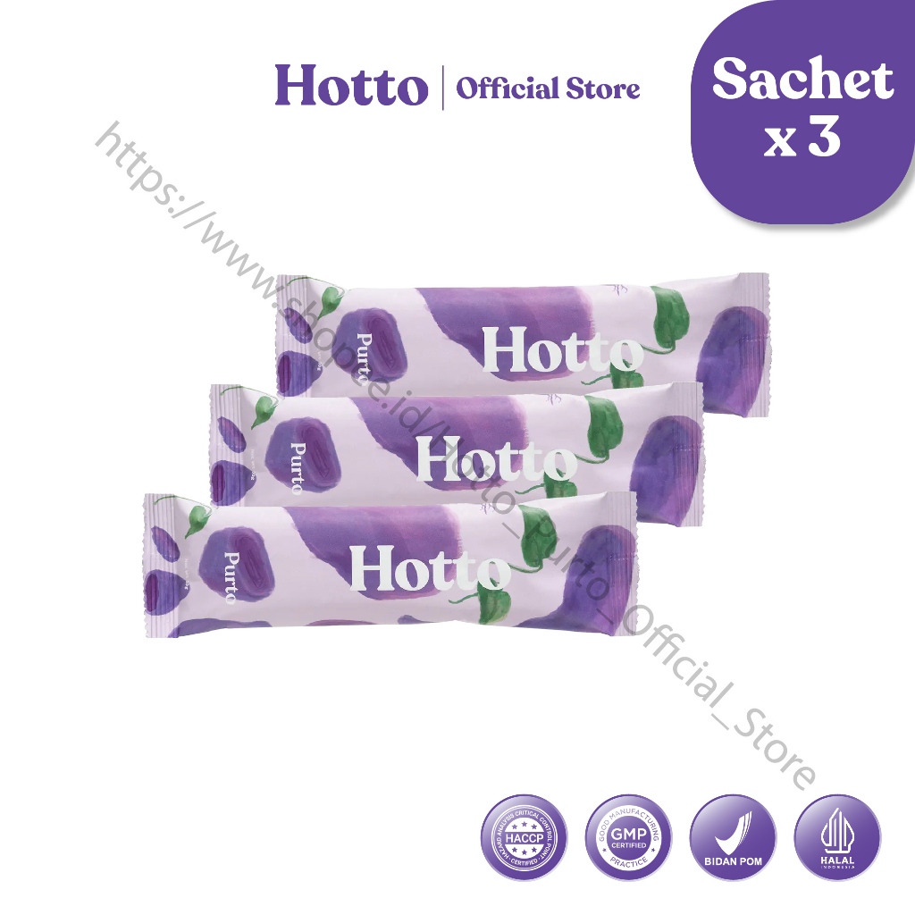 

Hotto Purto Official Store Multigrain with purple potato 3 Sachet Hotto Mame