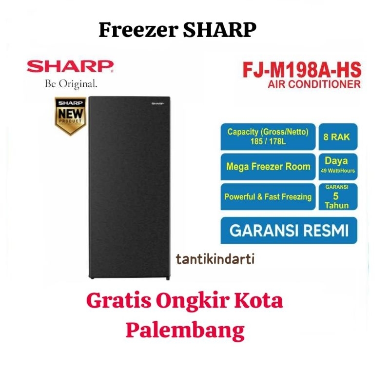 SHARP FJ-M198A-HS Freezer 8 Rak Cocok untuk ASI dll