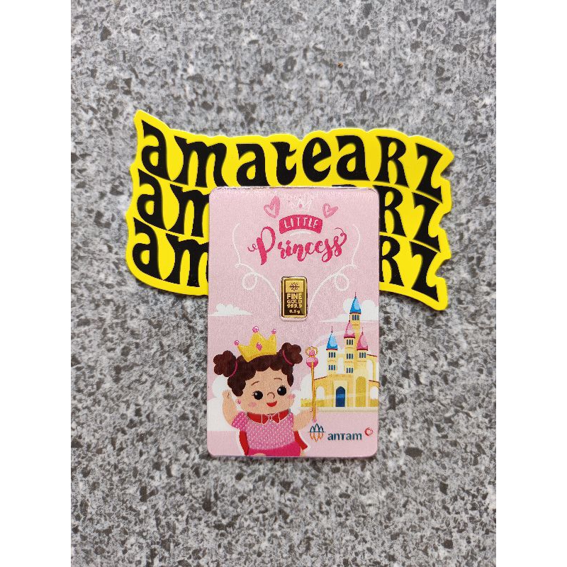 LOGAM MULIA ANTAM HARTADINATA GIFT SERIES LITTLE PRINCES BERAT 0,5 GRAM, FINE GOLD 999,9 %