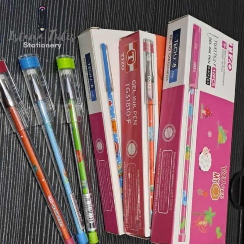 

ECER Gel Pen TIZO/ Bolpoint/ Pulpen gel TIZO 0.5mm murah