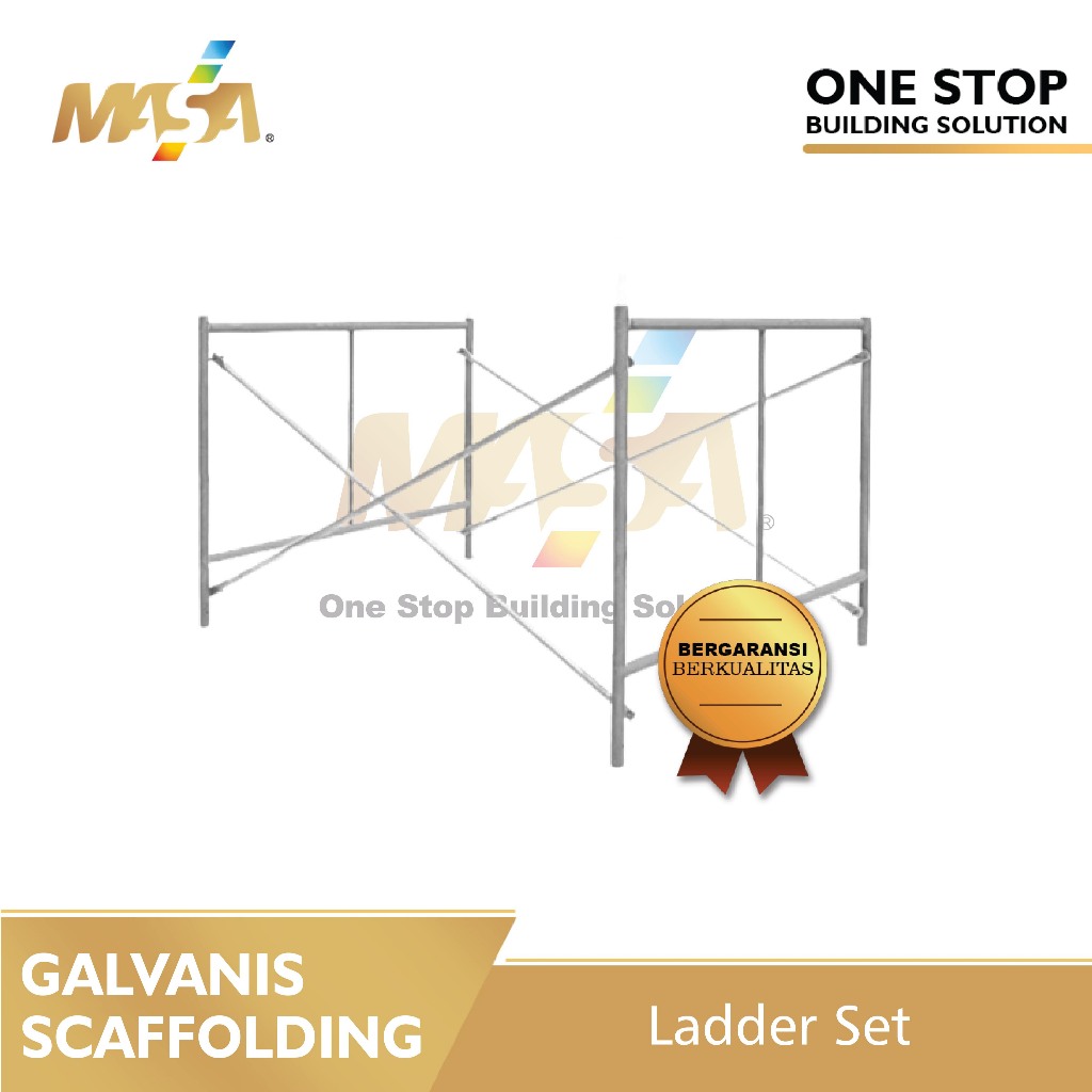 LADDER FRAME STEGER PERANCAH SCAFFOLDING T90 GALVANIS MURAH BERKUALITAS (1 SET)
