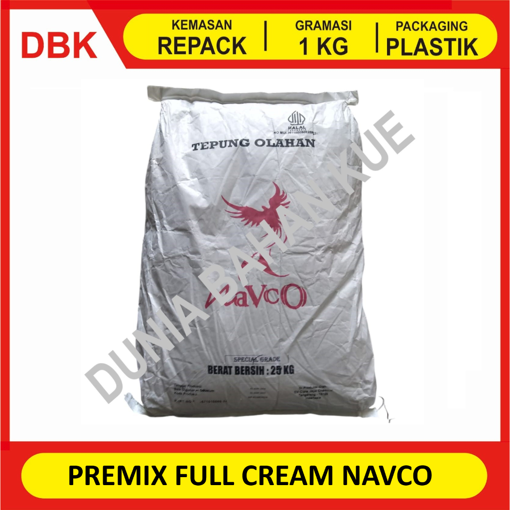 

PREMIX SUSU BUBUK FULL CREAM NAVCO SPECIAL - REPACK 1 KG