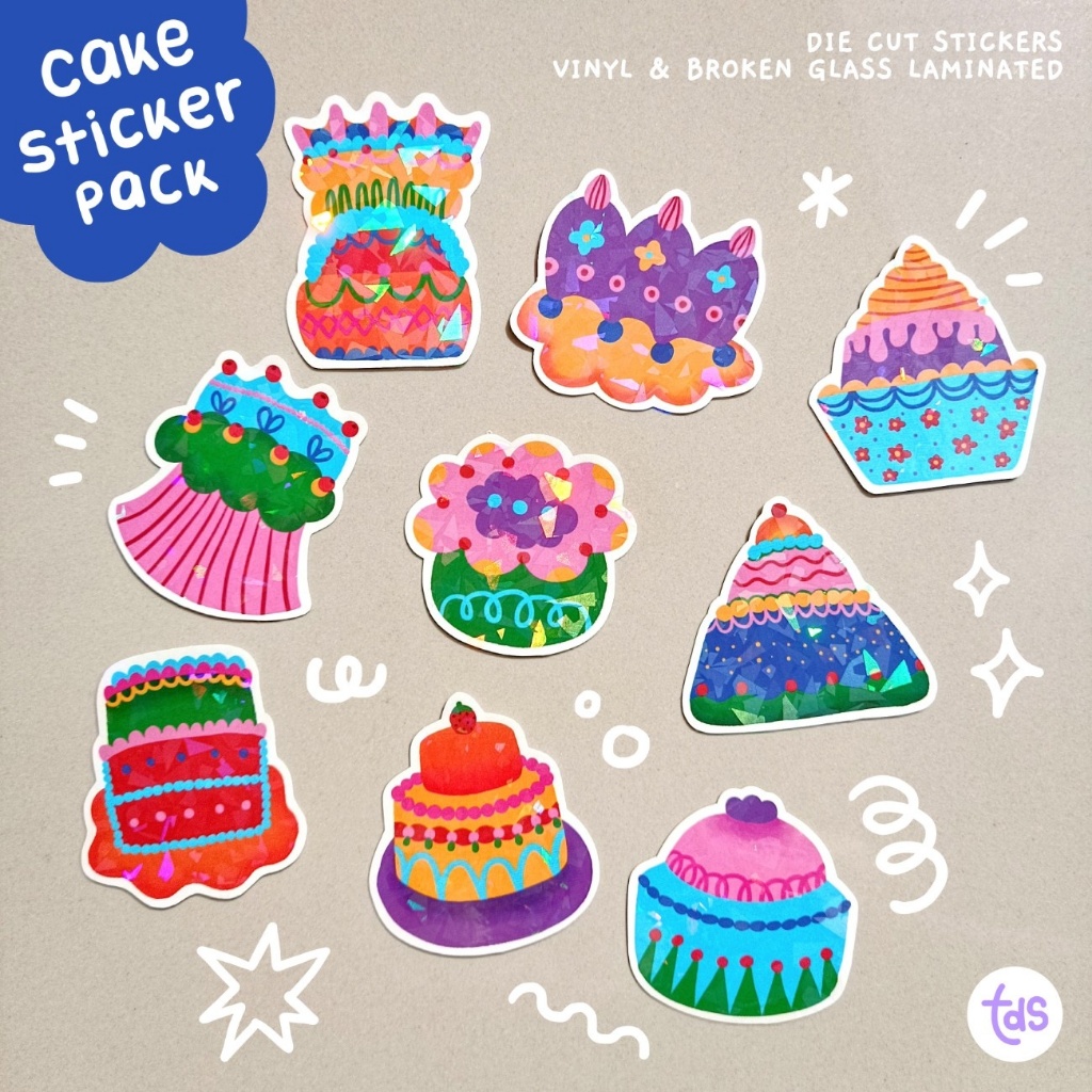 

CAKE STICKER PACK by TDS