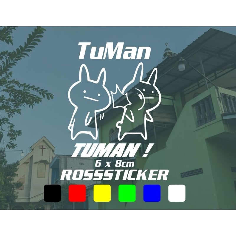 

TUMAN ! cutting sticker custom lucu, stiker meme lucu, emoji lucu stiker terlaris