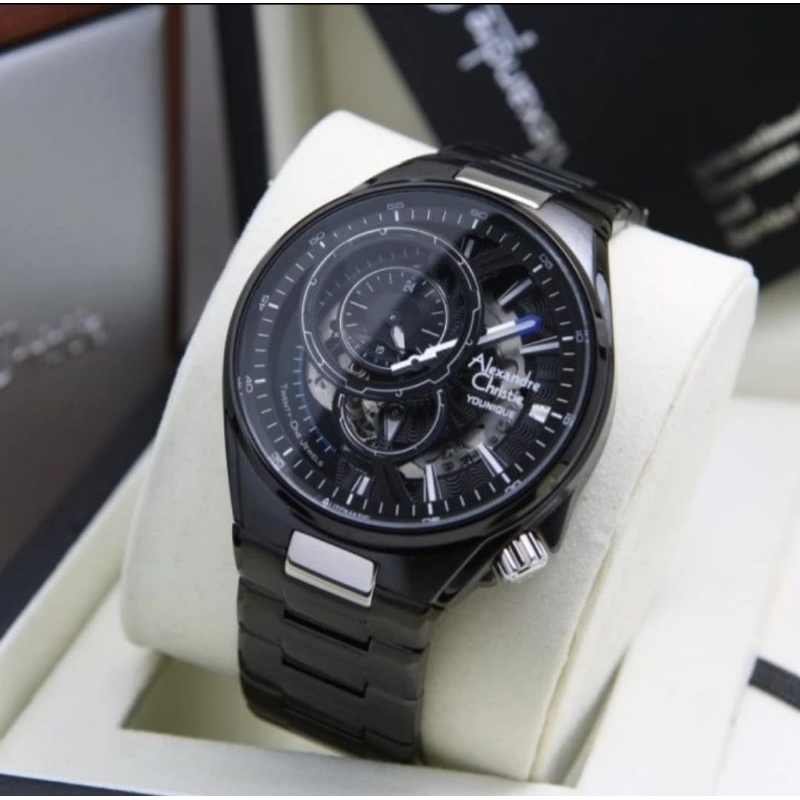 Jam Tangan Otomatis Pria Alexandre Christie AC3036MC Original