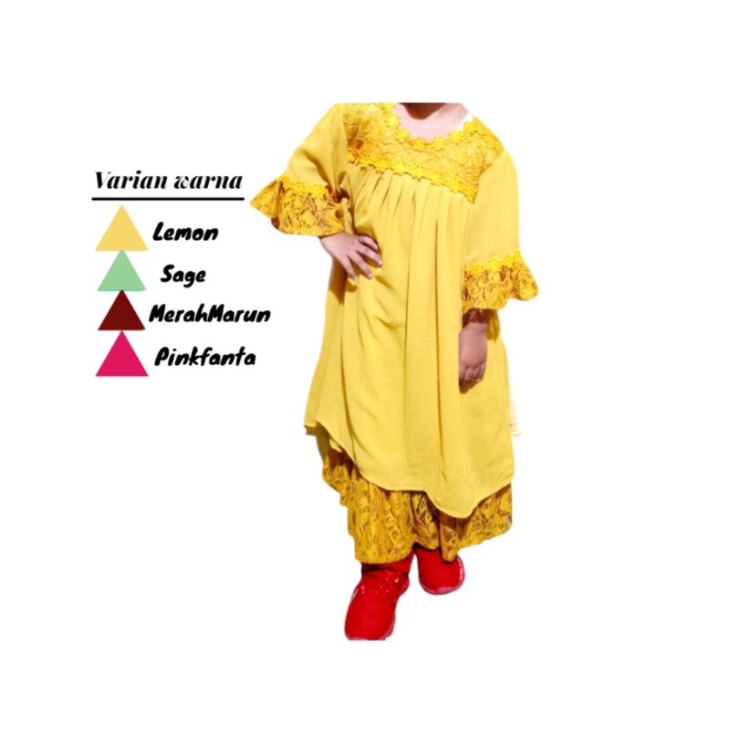 Baju gamis viral terbaru anak Perempuan & Remaja umur 3 sampai 13 tahun