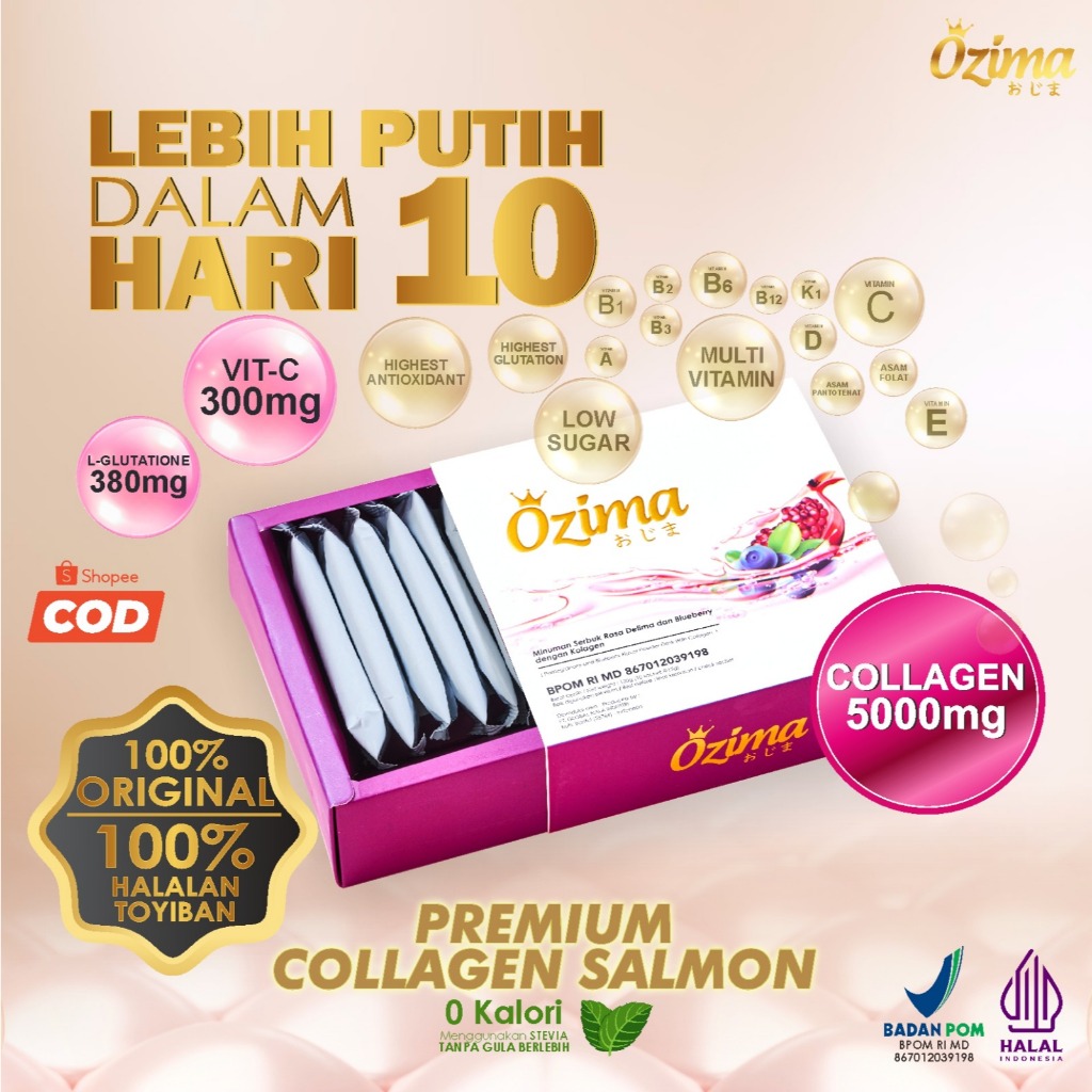 OZIMA Collagen Drink with DNA Salmon & Glutathione (1 Box)