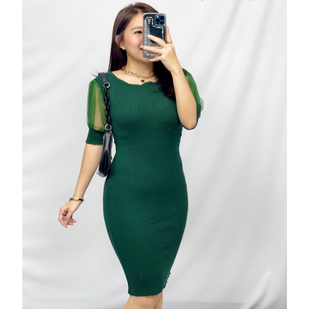 EverrrGi Tami Dress Rajut Wanita Dress Rajut Panjang Dress Rajut Wanita Kekinian Bodycon