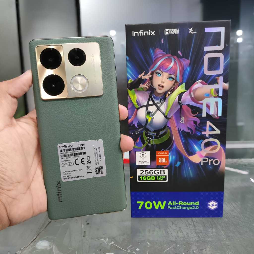 Infinix Note 40 Pro 4G | 5G  Ram 8GB Rom 256GB Bekas Original Flasher Store